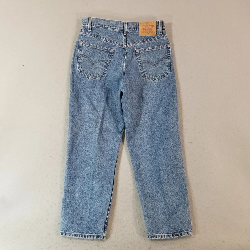 Levi's jeans men's 34x29 relaxed fit straight blue denim pants